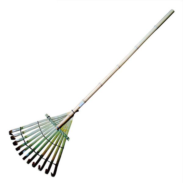 荒クマデ 竹製 11本爪 43×140cm 竹 熊手 くまで クマデ 園芸 ガーデニング 庭 落ち葉...