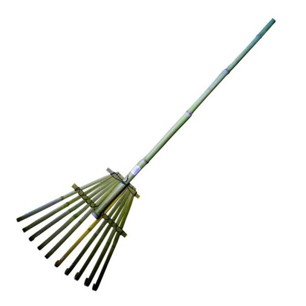 強力型 オニクマデ 竹製 12本爪 47×155cm 鬼熊手 竹熊手 熊手 くまで クマデ 園芸 ガ...