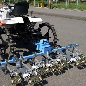 動画あり) 人力株間除草機 2条用 SW-23 美善 人力水田用株ぎわ除草機