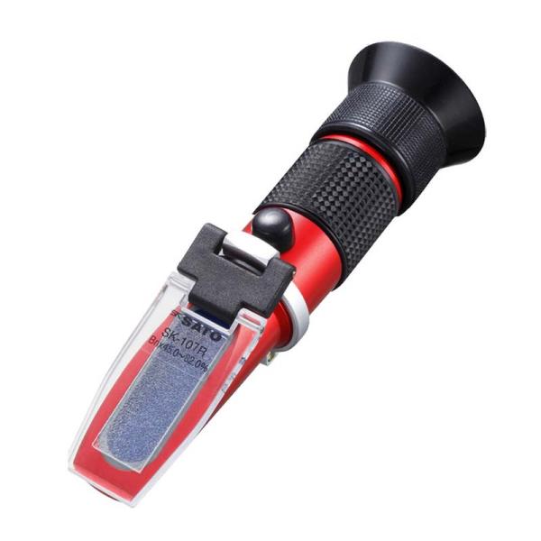 手持屈折計 自動温度補正付 SK-107R 0187-00 Brix 45.0〜82.0% 糖度 濃...
