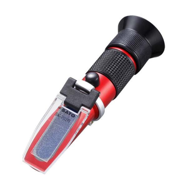 そば・うどん用濃度計 SK-202R 0190-04 汁濃度 0〜56% 食塩水 0〜28% 塩分 ...