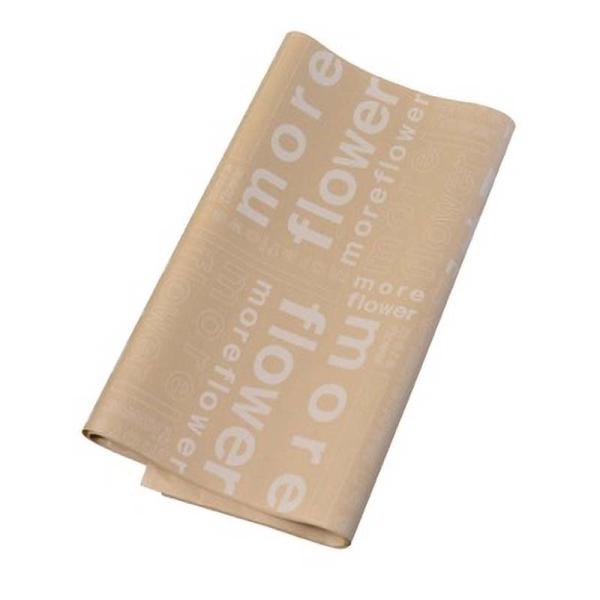 50枚 包装紙 クラフト モアフラワー 160-7008-3 ラッピング ギフト 花束 包装 花材 ...