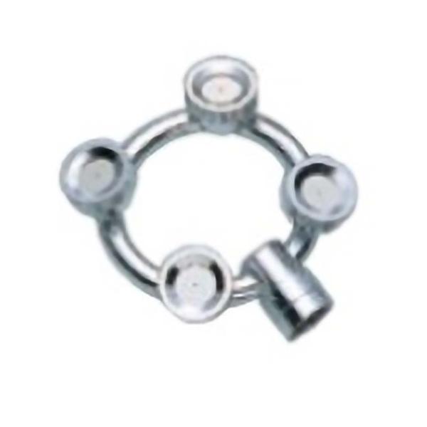 替板 環状 噴口 4頭口 G1/4 450088200 コーンタイプ ノズル 麻場 防J 代引不可