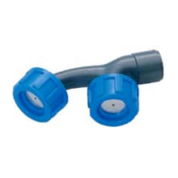 500個 樹脂 縦型 2頭口 CPW-2 1.0 φ1.0 G1/4 フラット 噴口 ノズル 麻場 ...