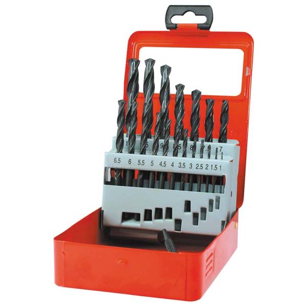 HSS鋼 鉄工ドリル 21本セット メタルケース入 No.2021 穴あけ ドリル 高芝ギムネ 三冨...