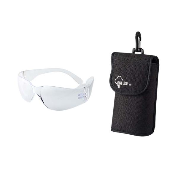 プロ用 エアーゴーグル 専用ケース付 クリアー No.2732-T ゴーグル メガネ 眼鏡 UVカッ...