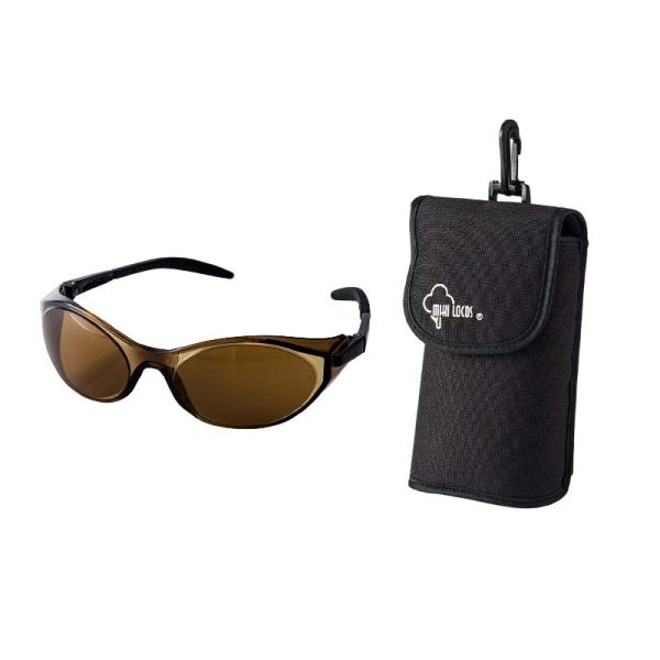 プロ用 職人ゴーグル 専用ケース付 ブラウン No.2733-BR ゴーグル メガネ 眼鏡 UVカッ...