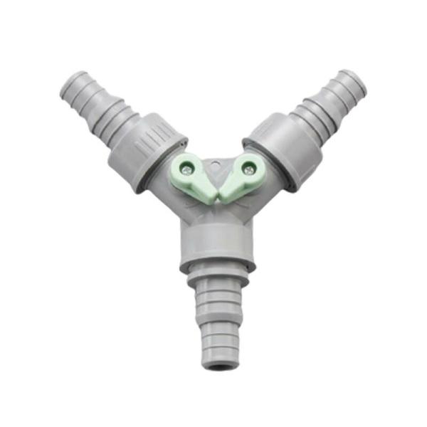 20個 灌水チューブ エバフロー Y字コック 三方弁 オプション 部品 配管 MKVアドバンス 潅水...