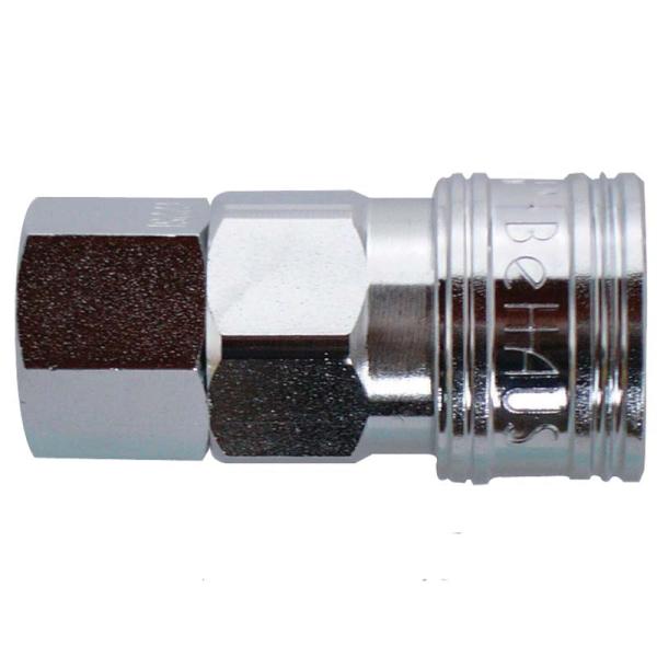 ジェットカプラソケット 管用 おねじ用 Rc1/2 AG-24SF 自動開閉バルブ内蔵 雄ネジ用 パ...