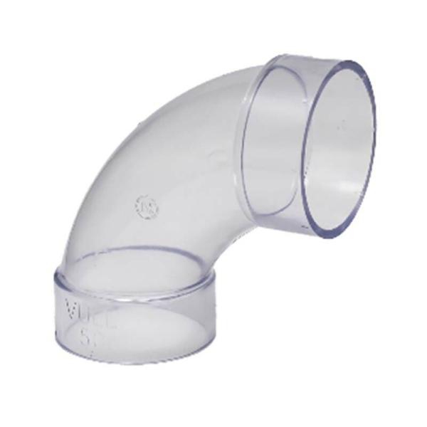 VU継手 トウメイ 90°大曲りエルボ VU-LL-TOMEI-50 56個 153443 透明 ト...