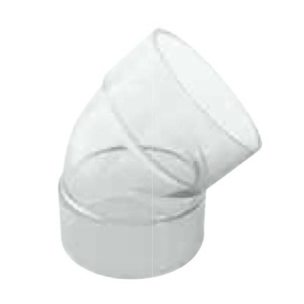 VU継手 トウメイ 45°エルボ VU-45L-TOMEI-100 20個 147052 透明 トー...