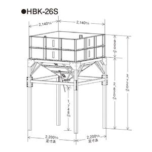 籾貯蔵装置 ライスプール 強力型 HBK-26...の詳細画像2