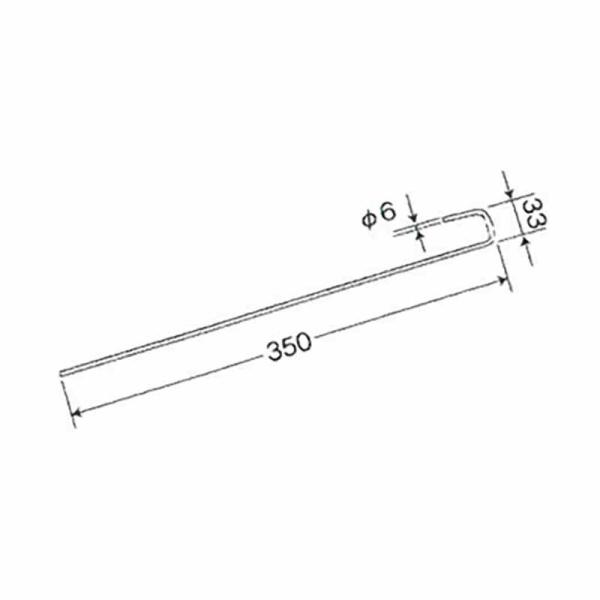 プール育苗用 杭 100本入 直径6×33×350mm プール育苗 資材 潅水作業 ケーエス製販 代...