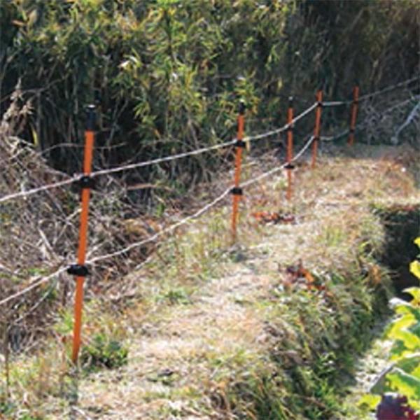 獣害用支柱 電気柵ポール 20×1.8 JJ 積水樹脂 25本 直径20mm 長さ1800mm 碍子...