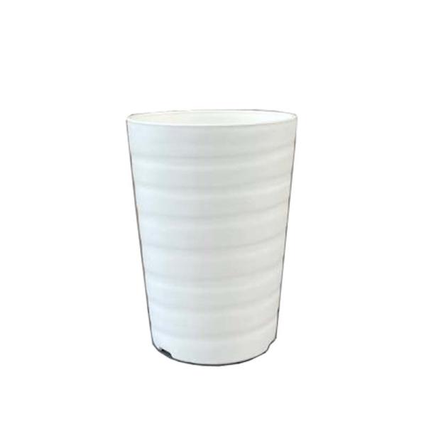 640個 #1455 プラスチックポット セラアート 長鉢 3寸L 白 外径80mm 高さ105mm...