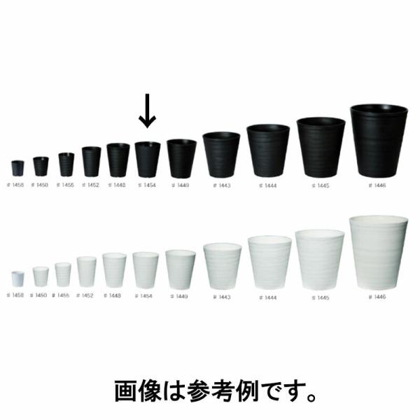 240個 #1454 プラスチックポット セラアート 長鉢 4.5寸 黒 外径127mm 高さ158...