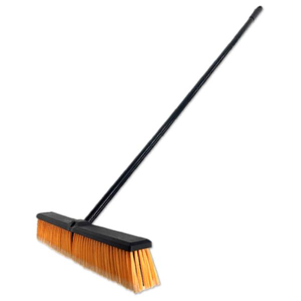 ほうき 幅広押掃きほうき W600 Y-CB004 12本 3段階調節可能 清掃用品 箒 結一産業 ...