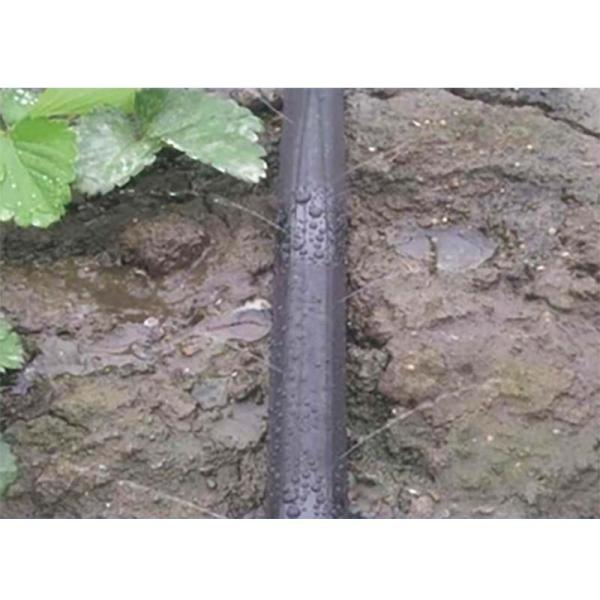 強力P.E 灌水チューブ 黒 両面 レーザー 0.12mm×50mm×200m ピッチ15cm 孔径...