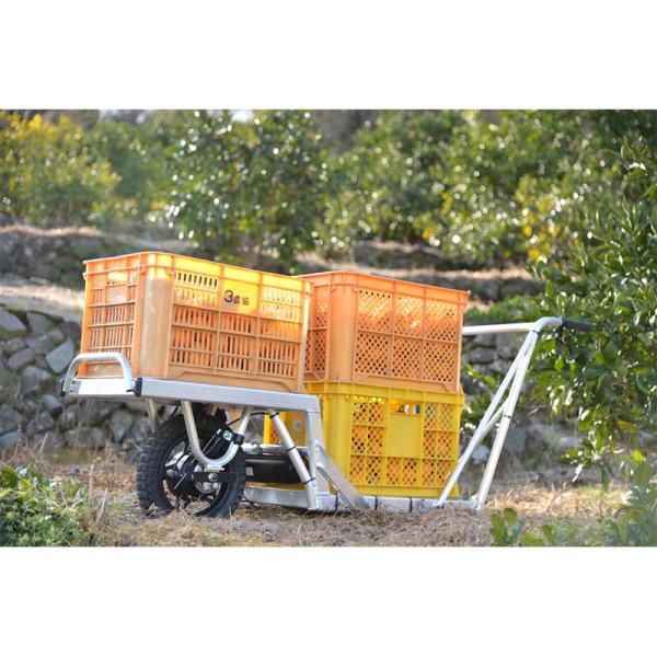 コンテナ用アルミ電動一輪車 バッテリー充電器なし AEC2-11 一輪車 電動化 キューボレックス ...