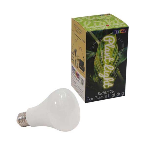 植物育成ライト LED電球 BULB&amp;PAR 口金E26 LPL09WB3K 3600K 白色LED...