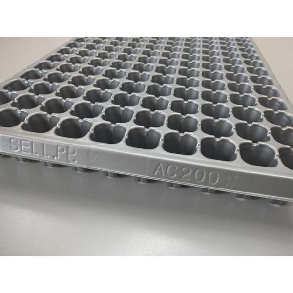 100枚 セルトレー 銀 200穴 角穴 280×545mm 上穴なし ポリプロピレン 国産 インチ...