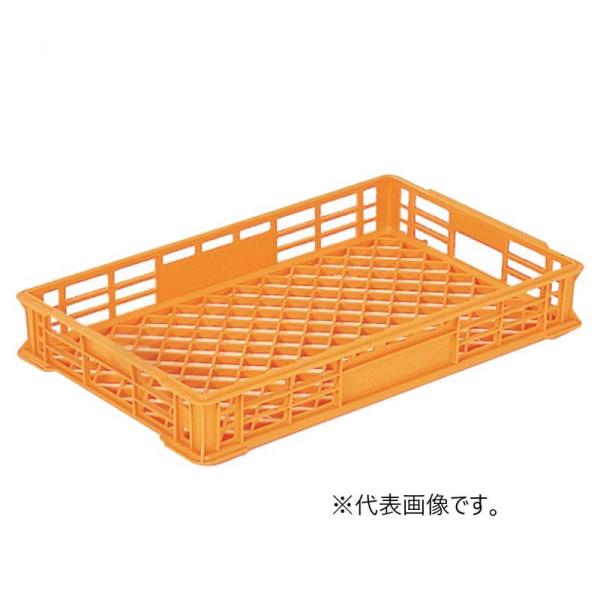 コンテナ PP麺コンテナー 7型 オレンジ コンテナー 容器 ポリプロピレン スS 代引不可