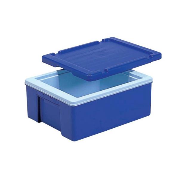 保冷保温コンテナ サンコールドボックス 蓋付 ブルー #15S 容量16L 米飯用保温ボックス 保冷...