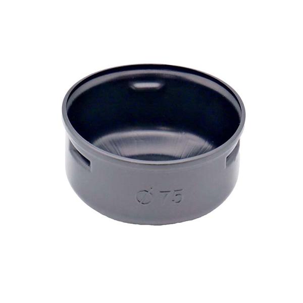 暗渠パイプ部品 キャップ φ75mm PE暗渠排水管 部品 暗渠パイプ あんきょ資材 水はけ 水たま...