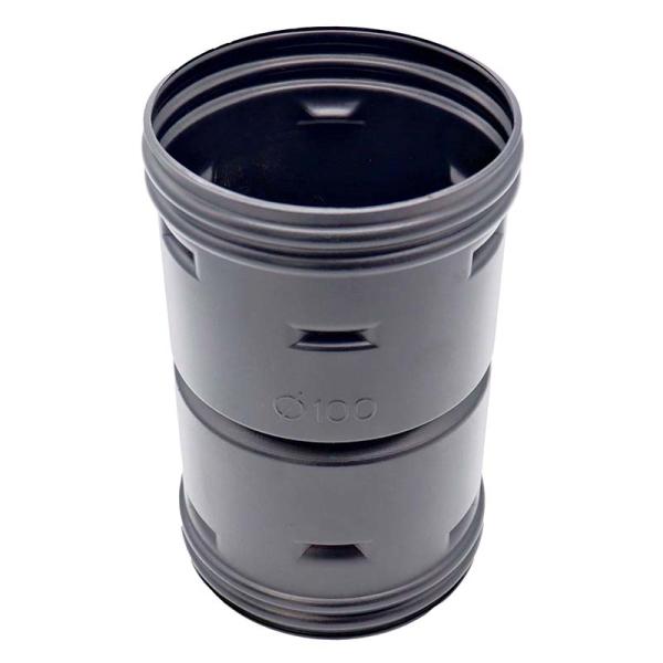 暗渠パイプ部品 ソケット φ100mm PE暗渠排水管 部品 暗渠パイプ あんきょ資材 水はけ 水た...