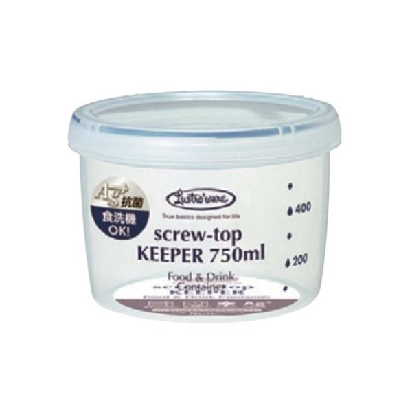 保存容器 ラストロ スクリュートップキーパー 浅型 B-2272KN 容量750ml 目盛付 容器 ...