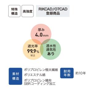 防草シート ナックスS1000 1.2m×20...の詳細画像2