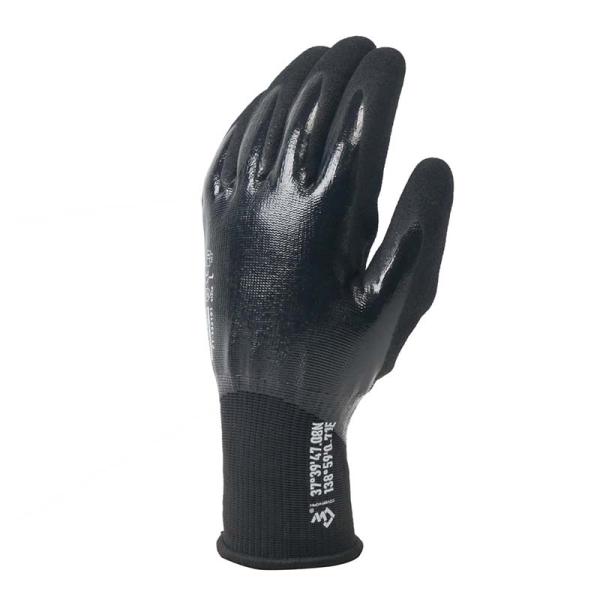 ニトリルゴム手袋 ニトリルカバーリングコート手袋UFC二層 13G特殊紡糸ポリエステル FT-332...