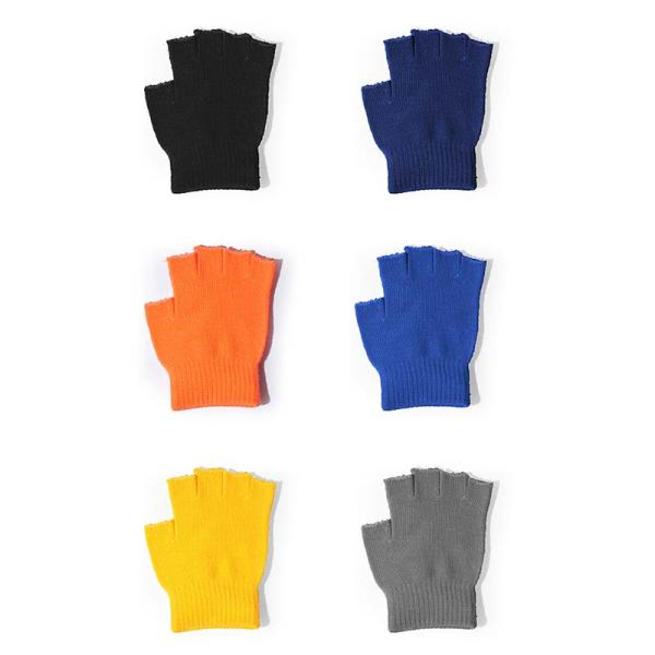 軍手 のびのび5本指切軍手 FT-3125 フリーサイズ 手袋 指きり 作業用 カヴァーワーク D