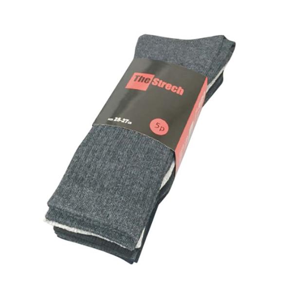 靴下 ストレッチソックス 先丸 5足組 SS-336-5P アソート 25-27cm メンズ ソック...