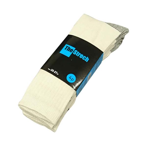 靴下 ストレッチソックス 先丸 4足組 SS-338-4P キナリ 25-27cm メンズ ソックス...