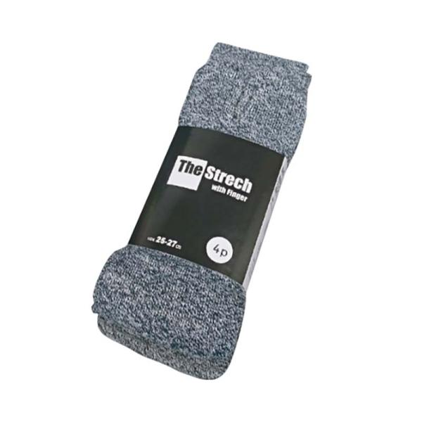 靴下 ストレッチソックス 指付 4足組 SS-339-4P モク 25-27cm メンズ ソックス ...