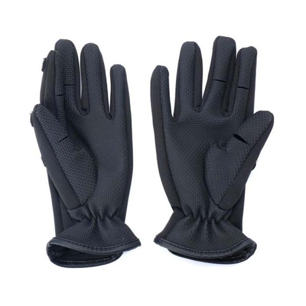 手袋 ウェットクラブ クロロプレン 2.5mm 3本指出し付グローブ FT-356602 黒 グロー...