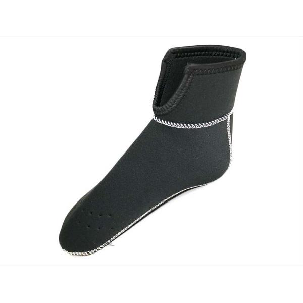 靴下 ウェットクラブ クロロプレンソックス ハーフ FT-2502 黒 ソックス アンクル 防寒 保...