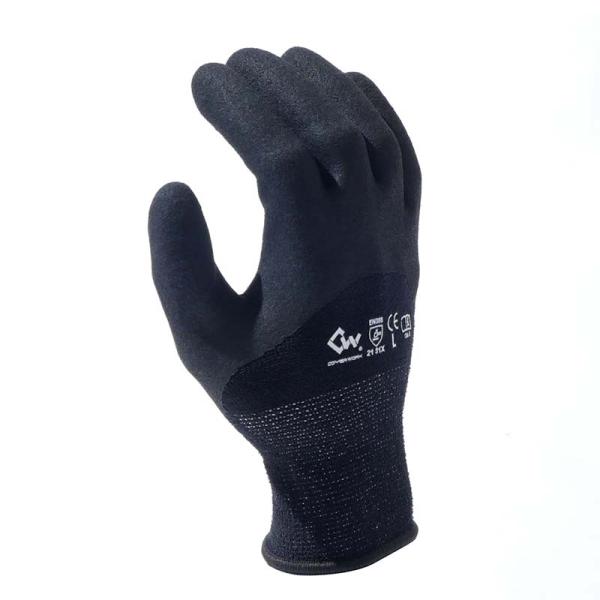 手袋 マイクロフリース軽防寒ナックル手袋 FT-321409 黒 防寒手袋 ナックル手袋 保温 作業...