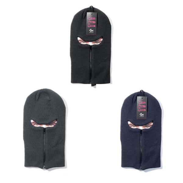 目出し帽 ハイゲージファスナー付き目出し帽 AG-158 フェイスマスク 防寒 保温 冬 アウトドア...