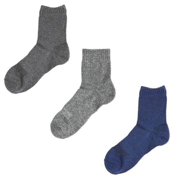 靴下 つま先かかと裏パイル発熱ソックス 先丸 2P FT-1550 メンズ ソックス 防寒 保温 抗...