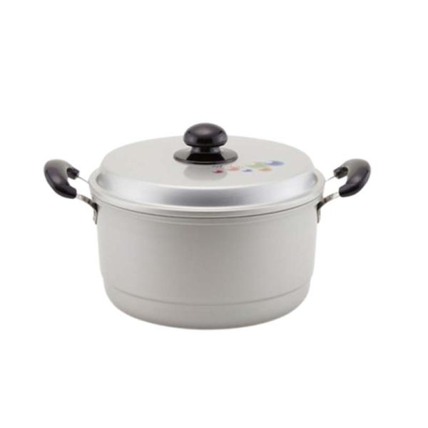 鍋 エシャロット 兼用鍋 目皿付 24cm ガス火用 国産 北陸アルミニウム なべ 蒸し器 キッチン...