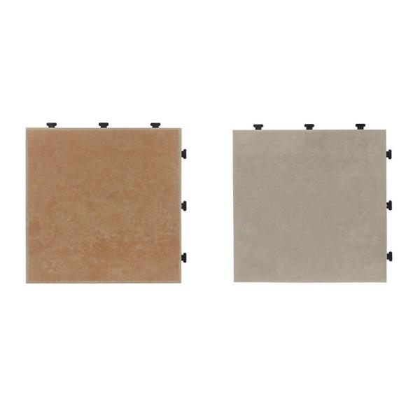 タイル ジョイント式タイルデッキパネル 1P 30×30cm 12枚 マツモト ジョイントタイル 庭...