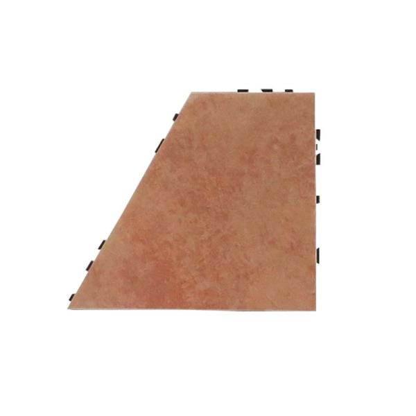 タイル ヘキサゴンジョイントタイルテラコッタ 台形ハーフ HT-4HR 15×13cm 20枚 マツ...