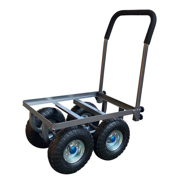 台車 スチールカート コンテナ1個用 10インチタイヤ付 TC4510FE マツモト 運搬機器 運搬...