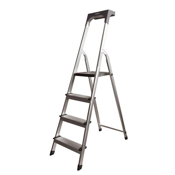 脚立 アルミ踏み台 スリムステップ トレイ付 4段 MST-4 マツモト 踏み台 折りたたみ 高所作...