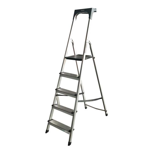 脚立 アルミ踏み台 スリムステップ トレイ付 5段 MST-5 マツモト 踏み台 折りたたみ 高所作...