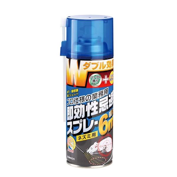 忌避剤 W効果 ネズミ忌避スプレー 420ml 12本 シマダ SHIMADA 天然成分 害獣対策 ...