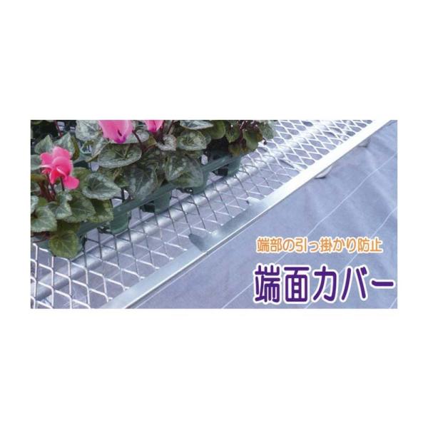 エキスパンドメタル 端面カバー 450L 10個入 エキスパンド メタル 農業 作業台 育苗用エキス...