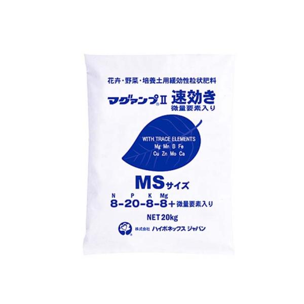 マグァンプ II 速効き MSサイズ 20kg入 微量要素入 肥料 [肥効期間 約2〜3ヵ月] マグ...